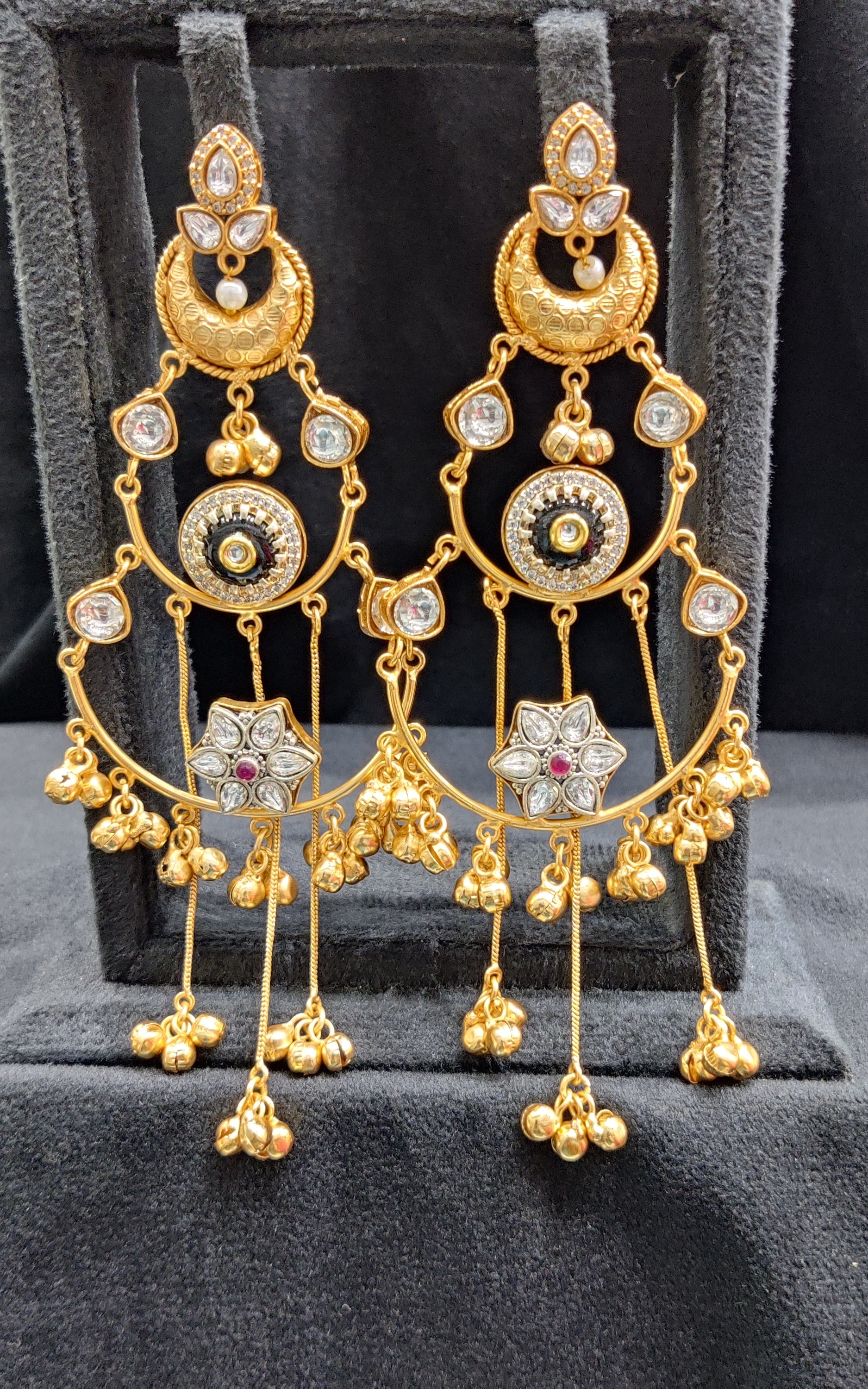 Silver replica earrings
